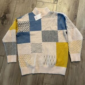 Colorful Patchwork Women’s Sweater